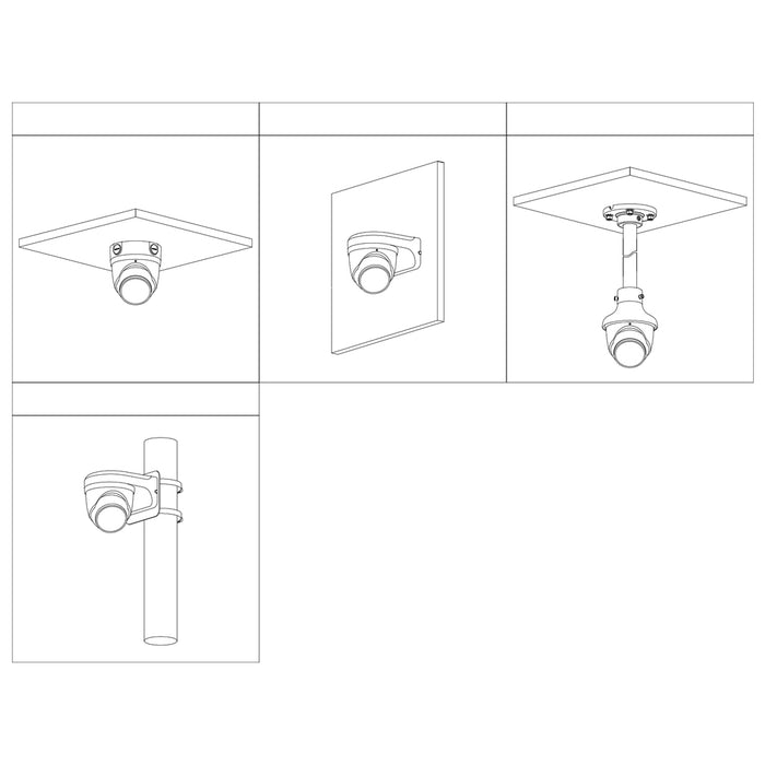 Domo IP TiOC 3.0 H265 4M WDR Iluminación Dual LED30m/IR30m 2.8mm IP67 PoE MIC AUDIO E/S AI