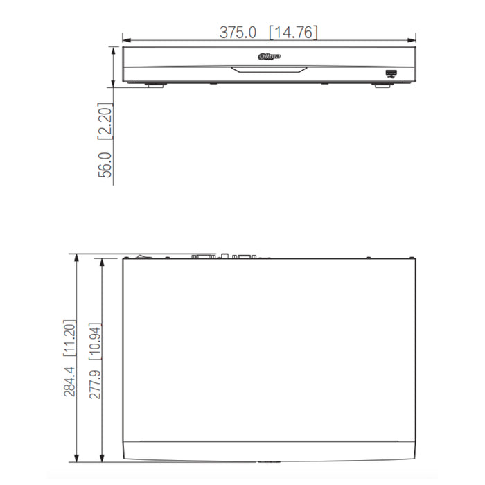 Grabador NVR5216-EI 16ch 384Mbps H265 HDMI 2HDD E/S AI