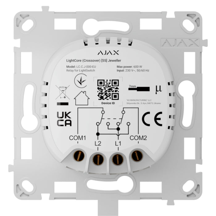 Ajax LightSwitch LightCore Crossover. Interruptor de cruce